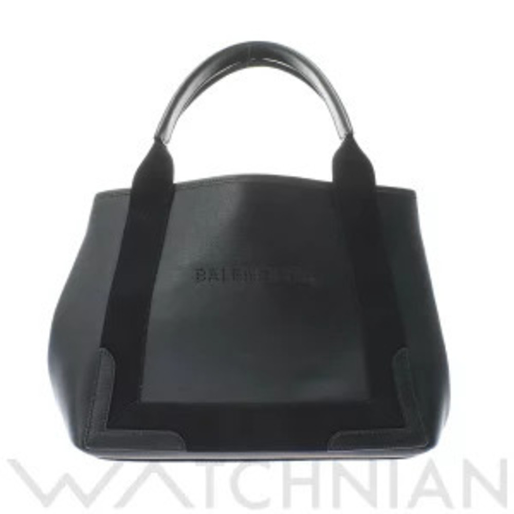 Balenciaga Navy Blue Cabas Black Calfskin Handbag